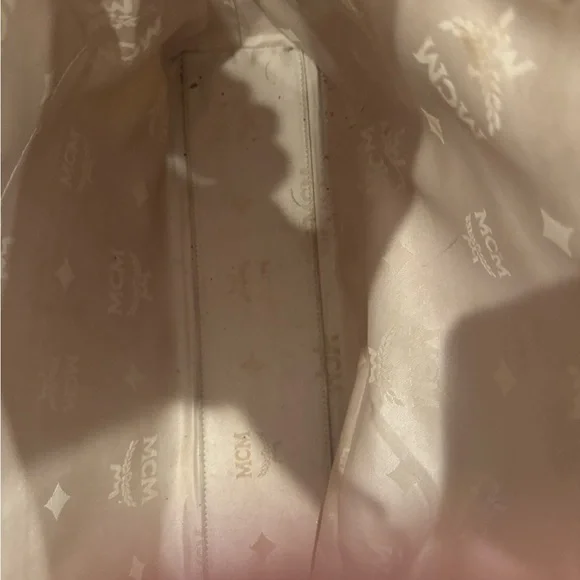 MCM Beige Logo Tote. - Picture 7 of 7